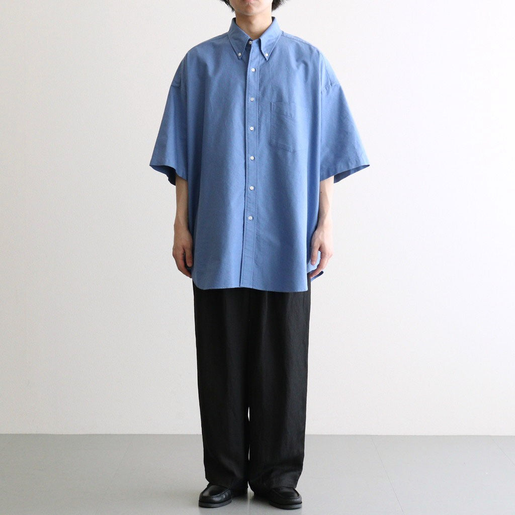Oxford S/S Oversized B.D Shirt #SAX [GM261-50025B]