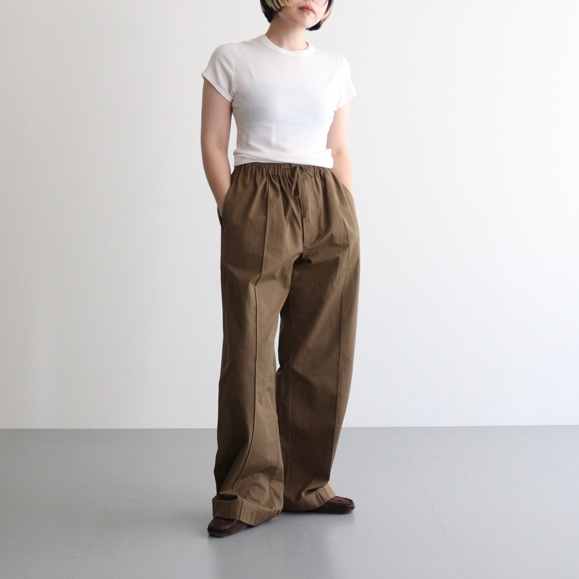 Compact Smooth T-shirts #ECRU [12510620]