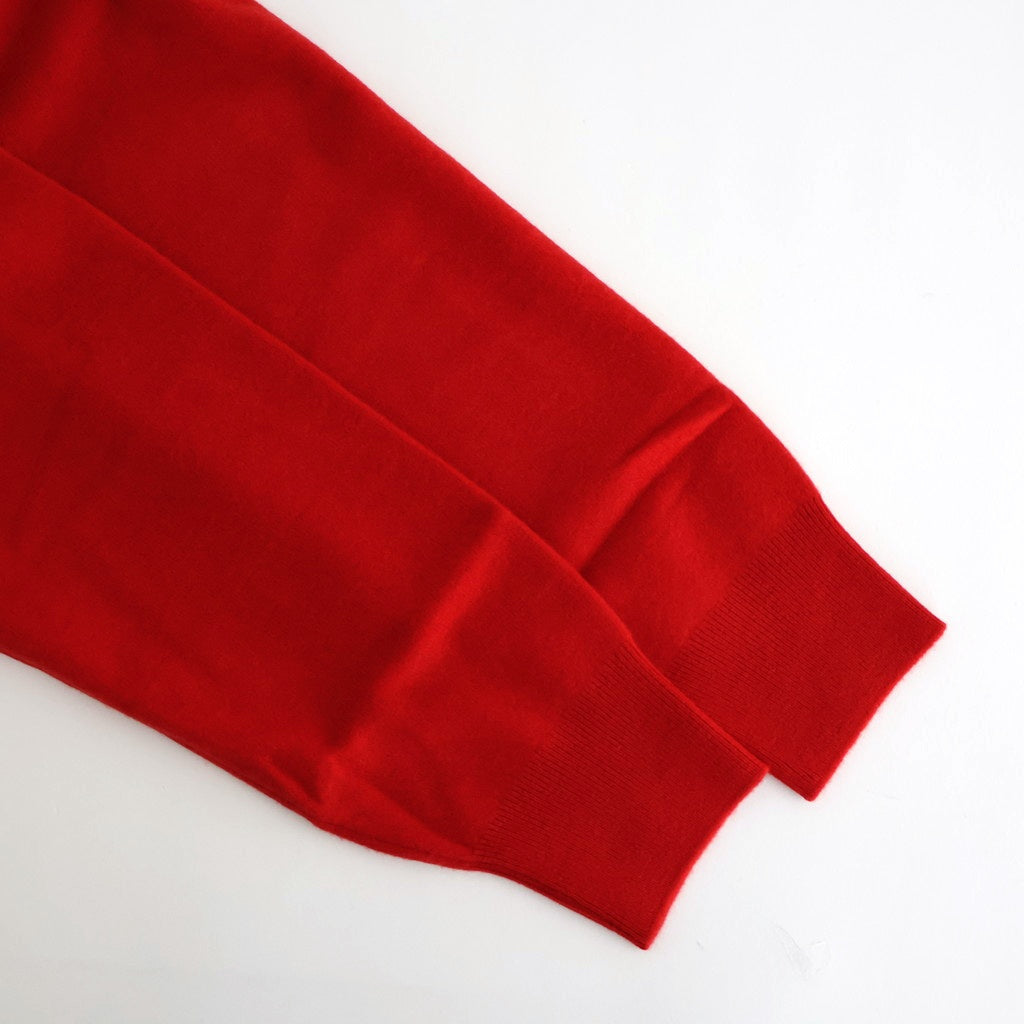 MERINO COLLEGE KNIT V-NECK SWEATER #RED(010) [KRAGGW0905]