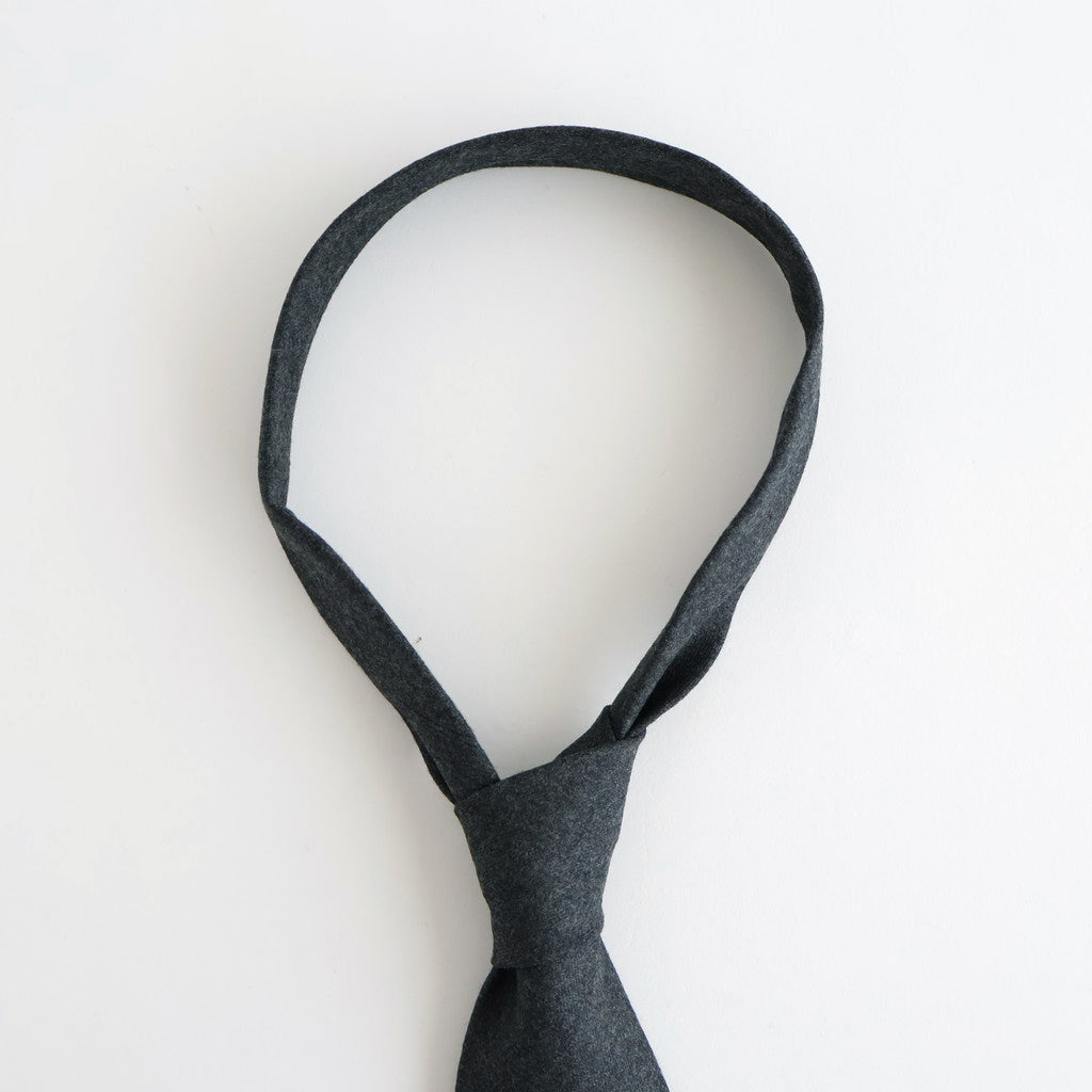 SUPER LIGHT WOOL TIE #TOP CHARCOAL [A25AT06OS]