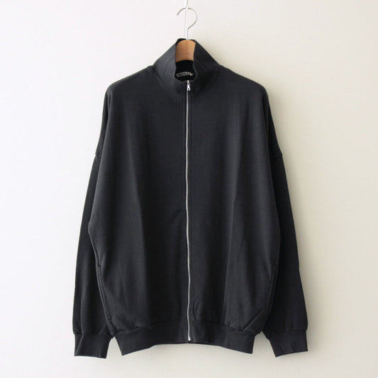 SUPER HIGH GAUGE SWEAT ZIP BLOUSON #INK BLACK [A24AB01CU]