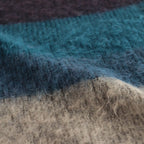 MOHAIR BORDER CARDIGAN #PURPLE [YK23FW0571S]