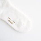 綿パイル刺繍ソックス #WHITE [HQ-K501-051]