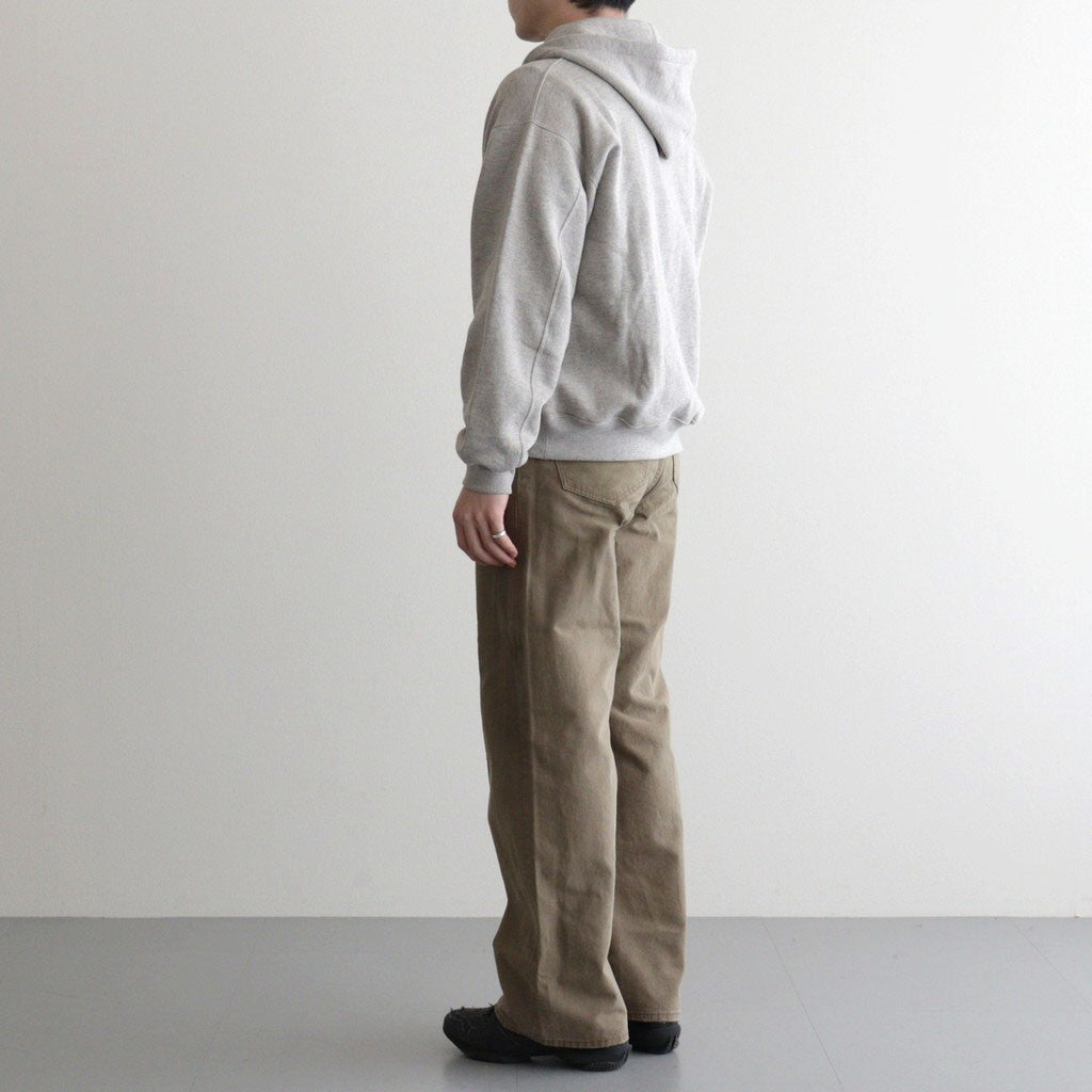SULFUR DYED OXFORD VINTAGE WIDE PANTS #KHAKI BEIGE [ST.1395]
