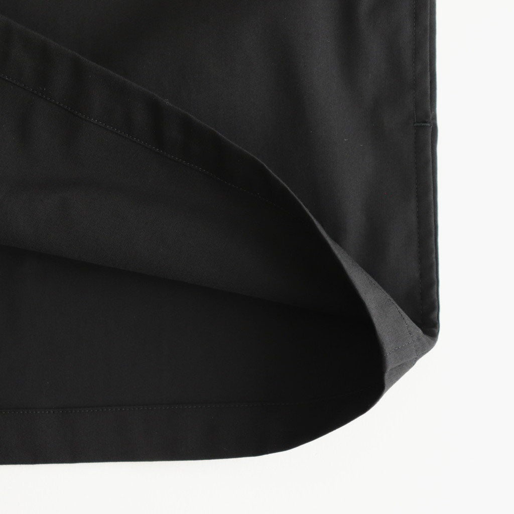 Solotex Twill S/S Oversized Box Shirt #BLACK [GM252-50001B]