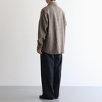 HOMESPUN TWEED SHIRT BLOUSON #BROWN [A25AB02HT]