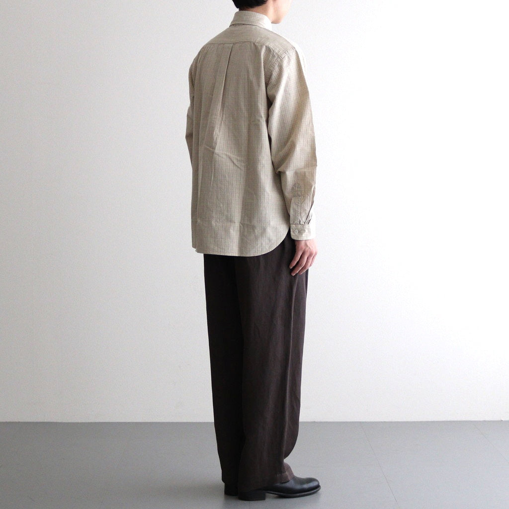 BUTTON SHIRT B.D #kusaki khaki-ch (olive) [15106]
