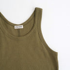 Gauze Teleco Tank Top #KHAKI [I26SS-CUT1]