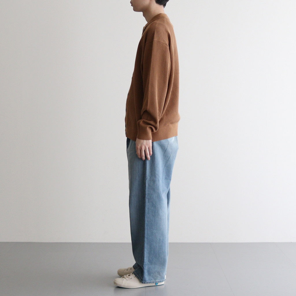 トップス crepuscule Stripe Mesh Knit Shirt Brown Stripe Mesh Knit Shirt #Brown [2501-008] – ciacura