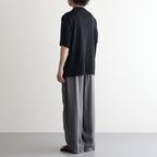Washi Open Collar S/S Shirt #BLACK [2601-017]