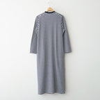 ムラ糸Tシャツ ロングスリーブワンピース Slub Yarn Long-Sleeve T-Shirt Dress #WHITE/NAVY [32061701]