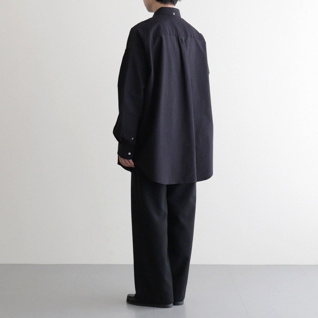 Oxford L/S Oversized B.D Shirt #BLACK [GM261-50021B]