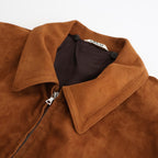 GOAT SUEDE ZIP BLOUSON #CAMEL BROWN [A25AB01GS]