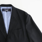 ウールポプリン 2ボタンジャケット #BLACK [HQ-J101-051]