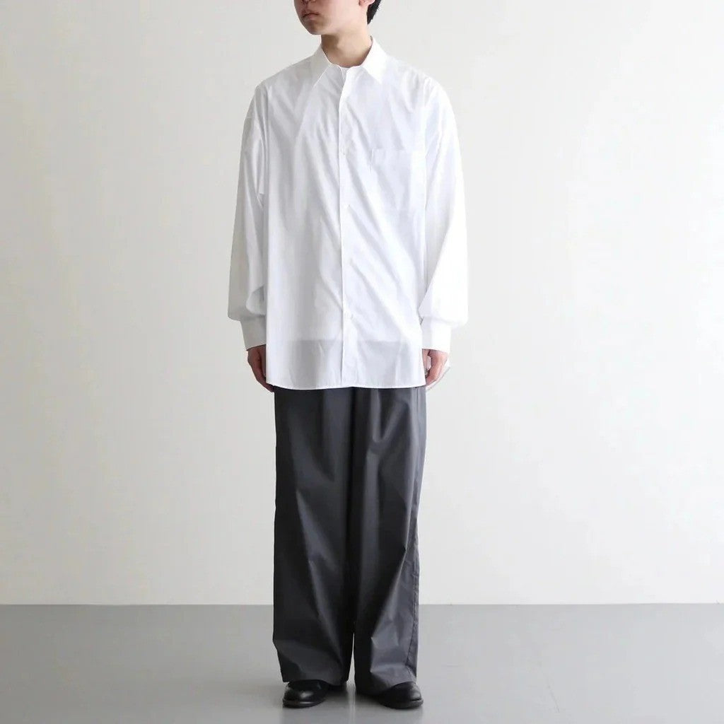 Broad L/S Oversized Regular Collar Shirt #WHITE [GM263-50001B]