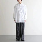 Broad L/S Oversized Regular Collar Shirt #WHITE [GM263-50001B]
