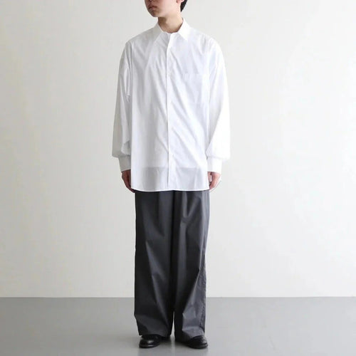 Broad L/S Oversized Regular Collar Shirt #WHITE [GM263-50001B]