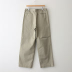 WASHED FINX CHINO ONE-TUCK PANTS #LIGHT KHAKI [A25SP02FC]