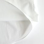 WASHED FINX TWILL BIG HALF SLEEVED SHIRT #WHITE [A25SS03TN]