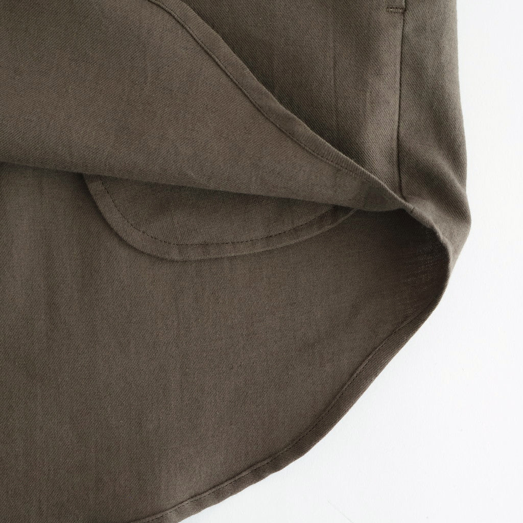 ヨークスリーブシャツ-P #BROWN [D225-T810-P]