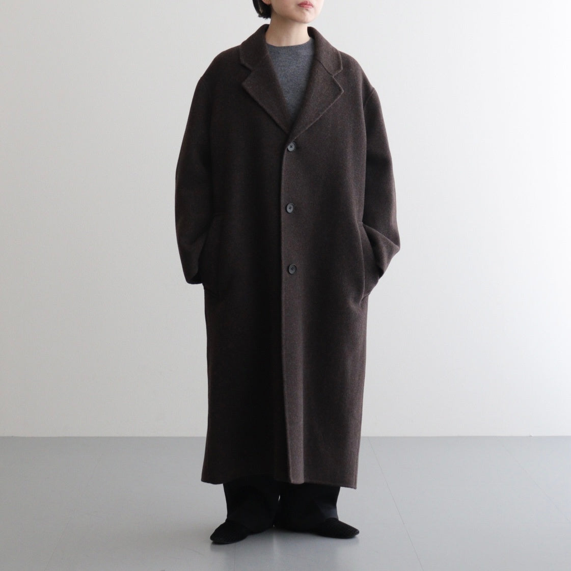 Wool Over Coat #D/BRN [12520006]