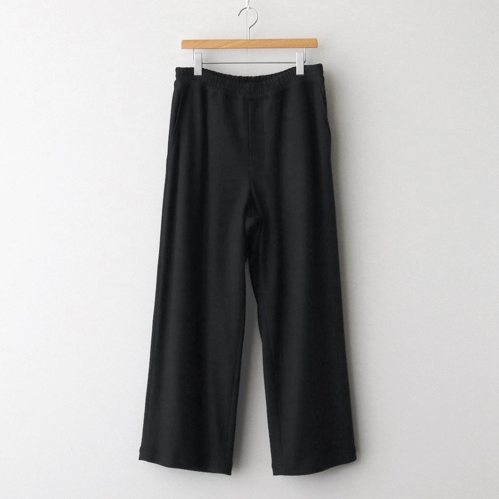 Wool Smooth Flannel Easy Wide Pants #BLACK [GU253-40223B]