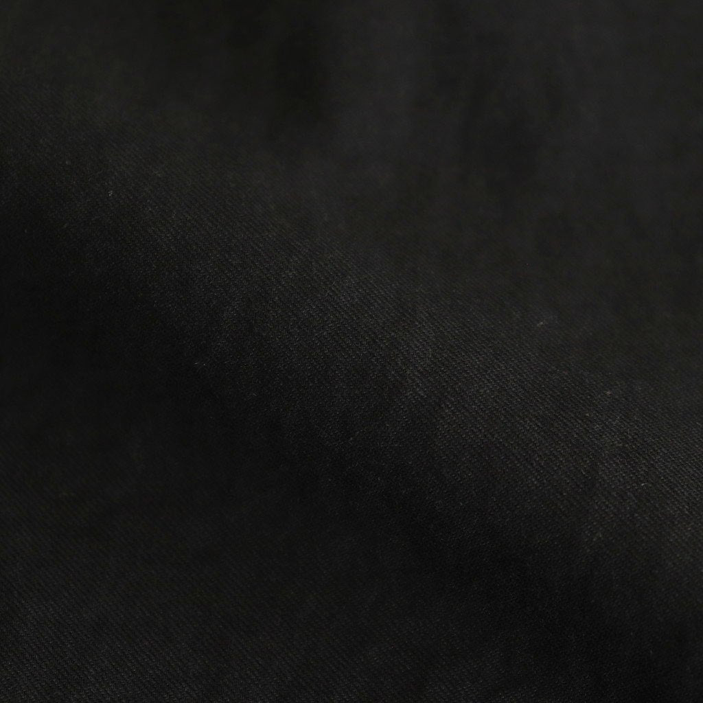 GARMENTDYED COTTON SILK TWILL EASY PANTS #BLACK [YK25SS001007P]