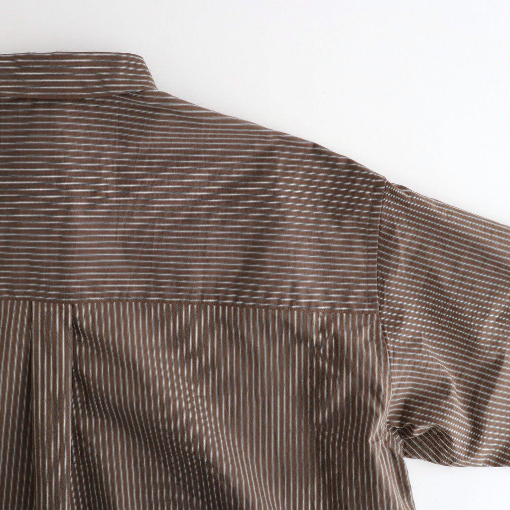HRAFTeX S/S STRIPE SHIRT #BROWN STRIPE [FSC262-50008]