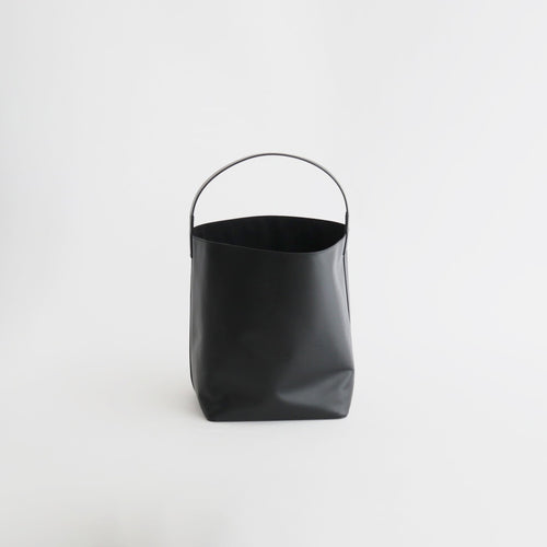 LEATHER TOTE BAG MADE BY AETA #BLACK [A26SB08AE]