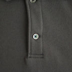 AZUMA Terry Pullover Polo Sweat #GRAY [GU263-70251B]