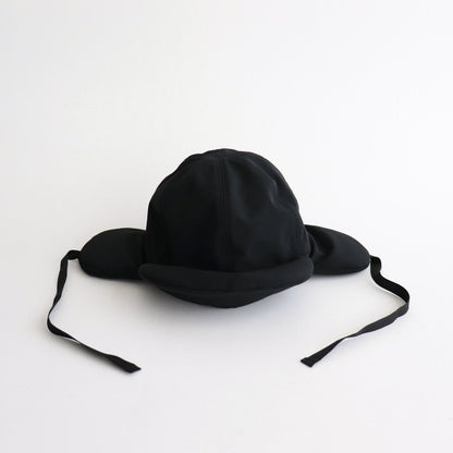 PADDED BRIM & EAR CAP #BLACK [NO.26077]