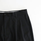 Melange Herringbone Pleated Wide Shorts #BLACK [GM261-40333]