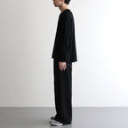 3PLEATED WIDE-LEG TROUSERS #CARBON BLACK [YK25SS0908P]