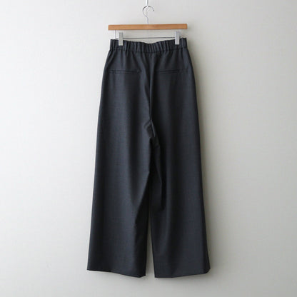 WOOL TROPICAL WIDE EASY PANTS #TOP GRAY [PRAGCW0110]