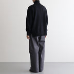 WOOL/ALPACA KNIT LOOSE TURTLE NECK PO #BLACK [ST.1295]