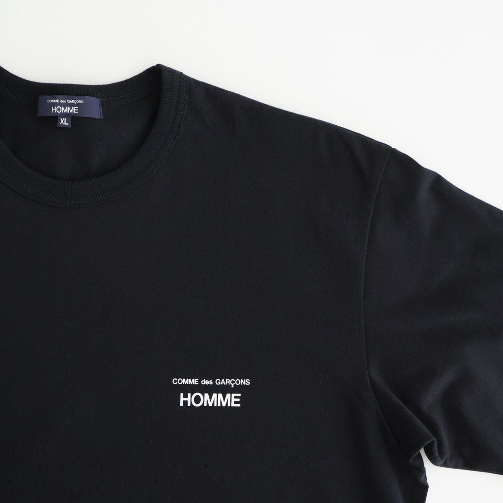 綿天竺 製品プリント S/S Tシャツ #BLACK [HQ-T101-051]