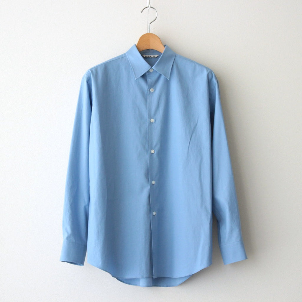 WASHED FINX TWILL SHIRT #BLUE [A25SS04TN]