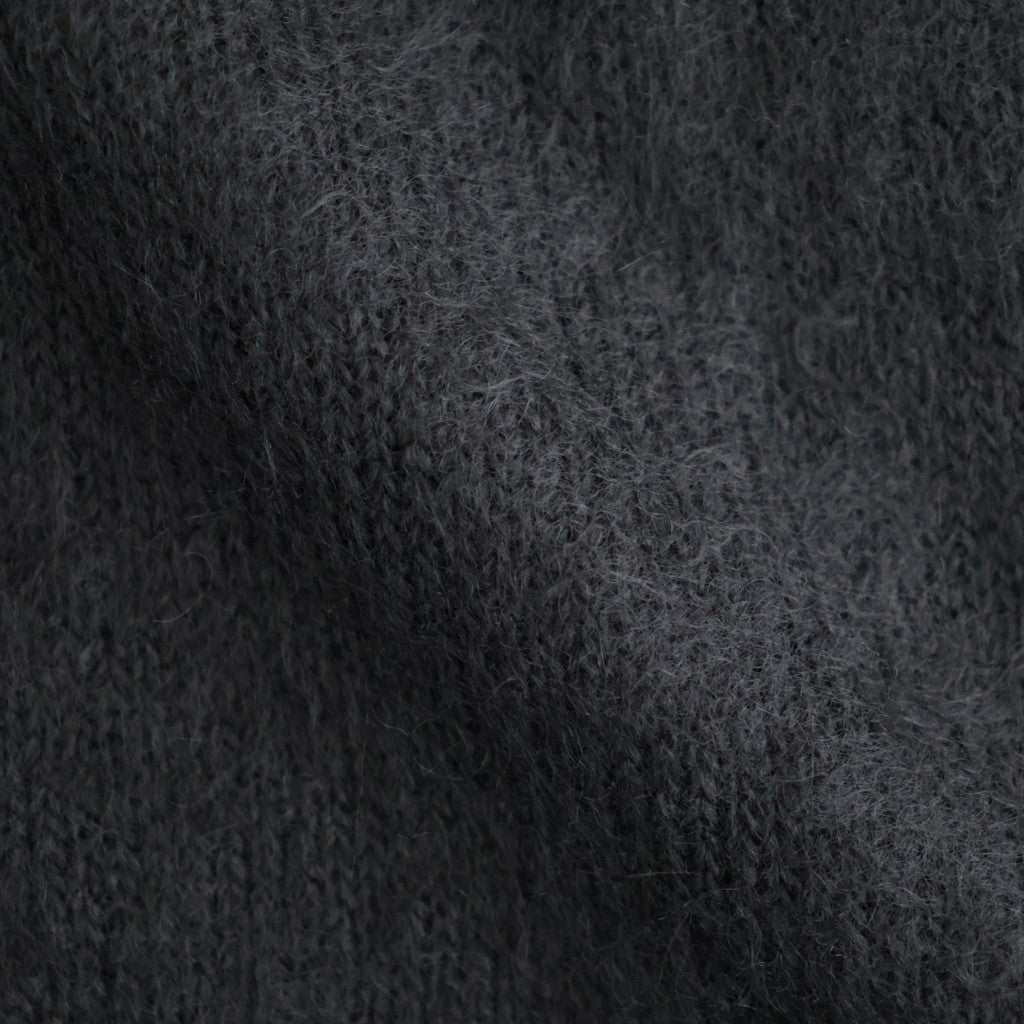 BRUSHED SUPER KID MOHAIR KNIT P/O #INK BLACK [A26AP02KM]