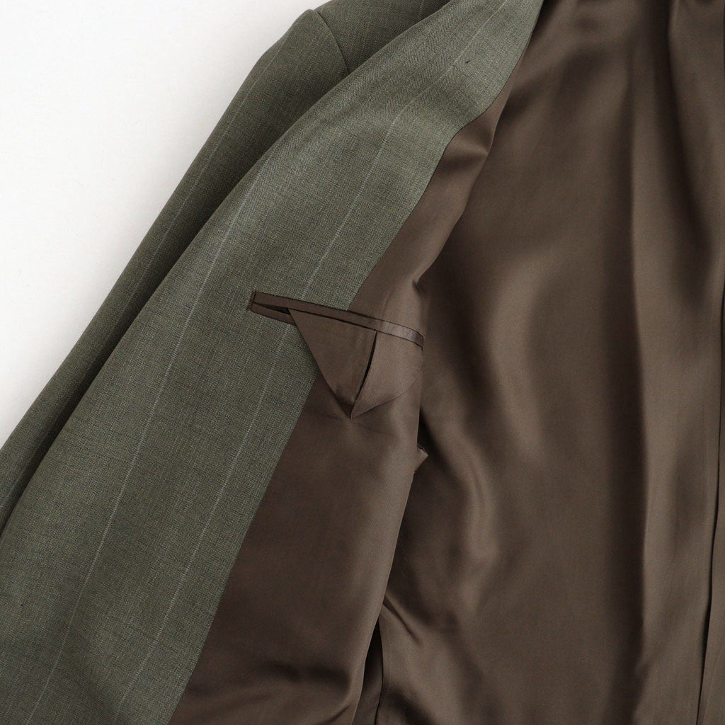 BLUEFACED WOOL JACKET #OLIVE GRAY STRIPE [A26AJ03BS]