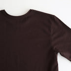 SUVIN 60/2 PERFECT SHORT-SLEEVE #BURGUNDY [KKAGGM0013]