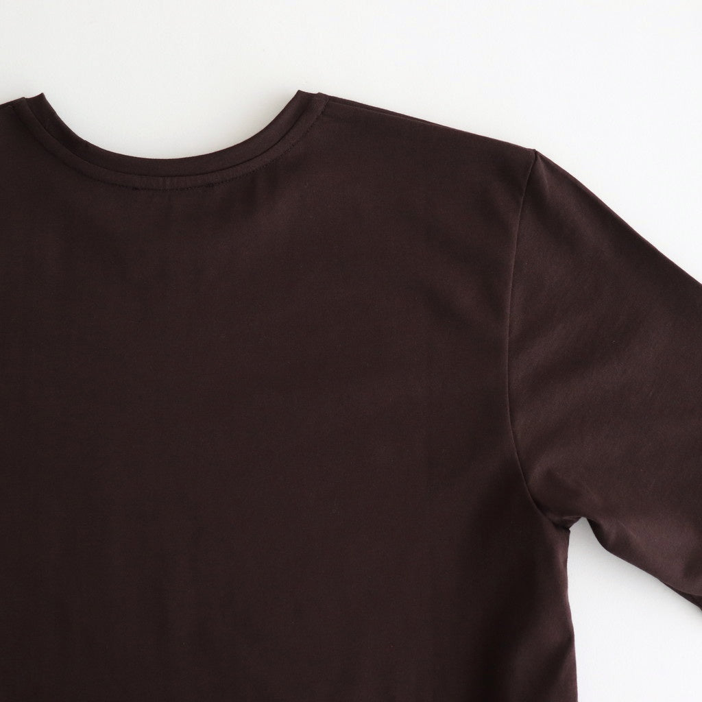 SUVIN 60/2 PERFECT SHORT-SLEEVE #BURGUNDY [KKAGGM0013]
