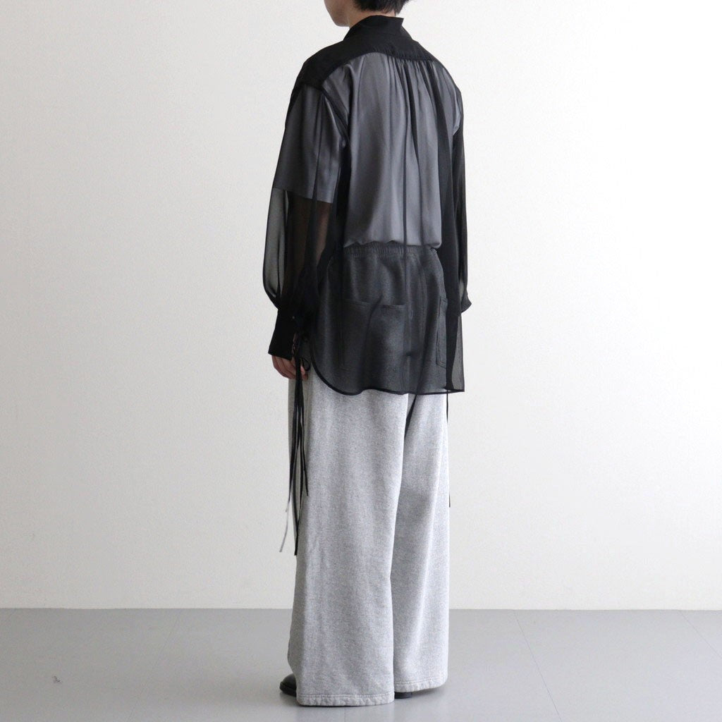 SHEER STRING SHIRT #BLACK [26440513]