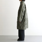 QUILTING FISHTAIL COAT #KHAKI [26330104]