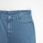 GARMENT-DYED FINX CORDUROY 5P WIDE PANTS #DUSTY BLUE [A26AP01FX]