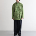 SUPER FINE COTTON LAWN HOODED BLOUSON #DUSTY GREEN [A26SB01CL]