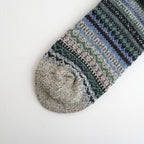 NORDIC PATTERN SOCKS #D.GRAY [R1630-AW25]