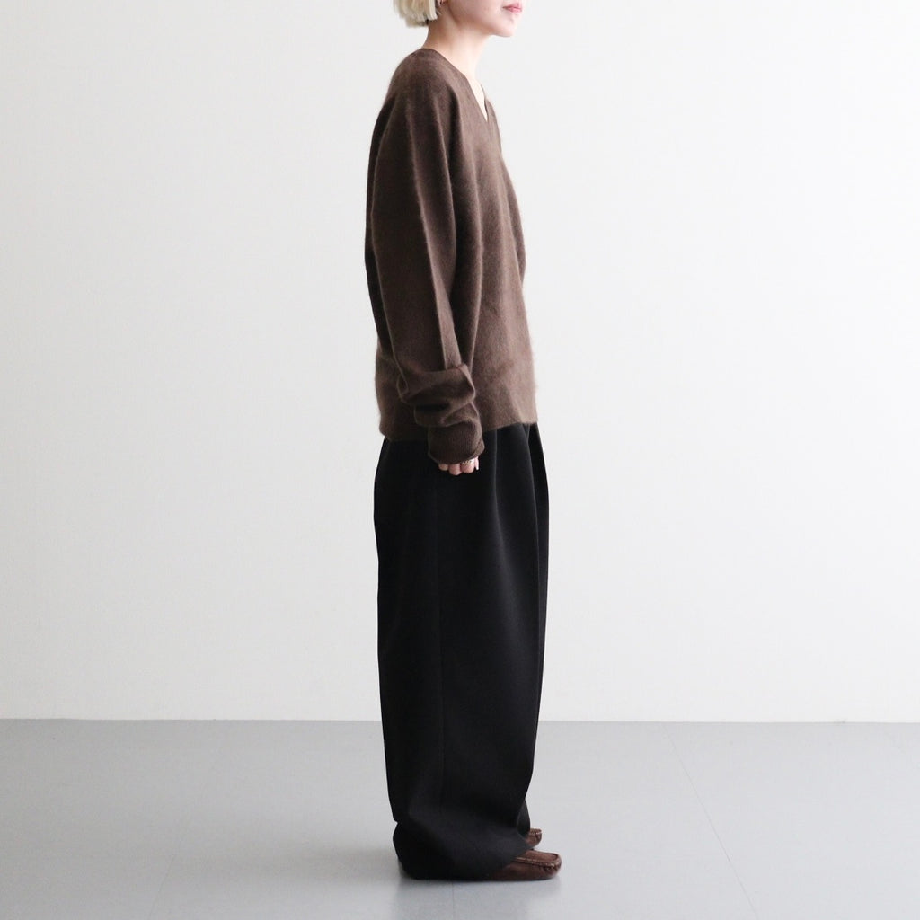 Woolcashmere Vneck Knit #BRN [12620508]