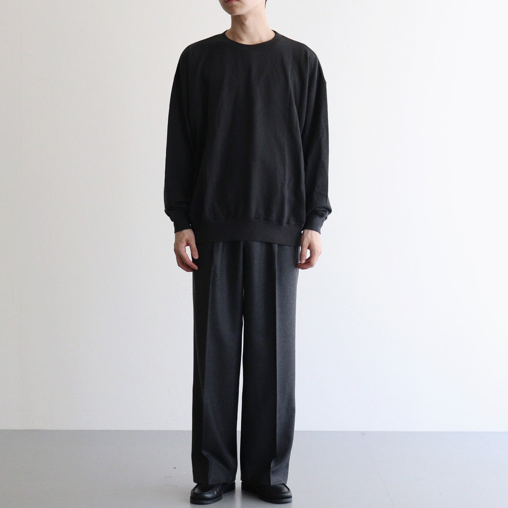 SUPER HIGH GAUGE SWEAT P/O #INK BLACK [A25AP02CU]