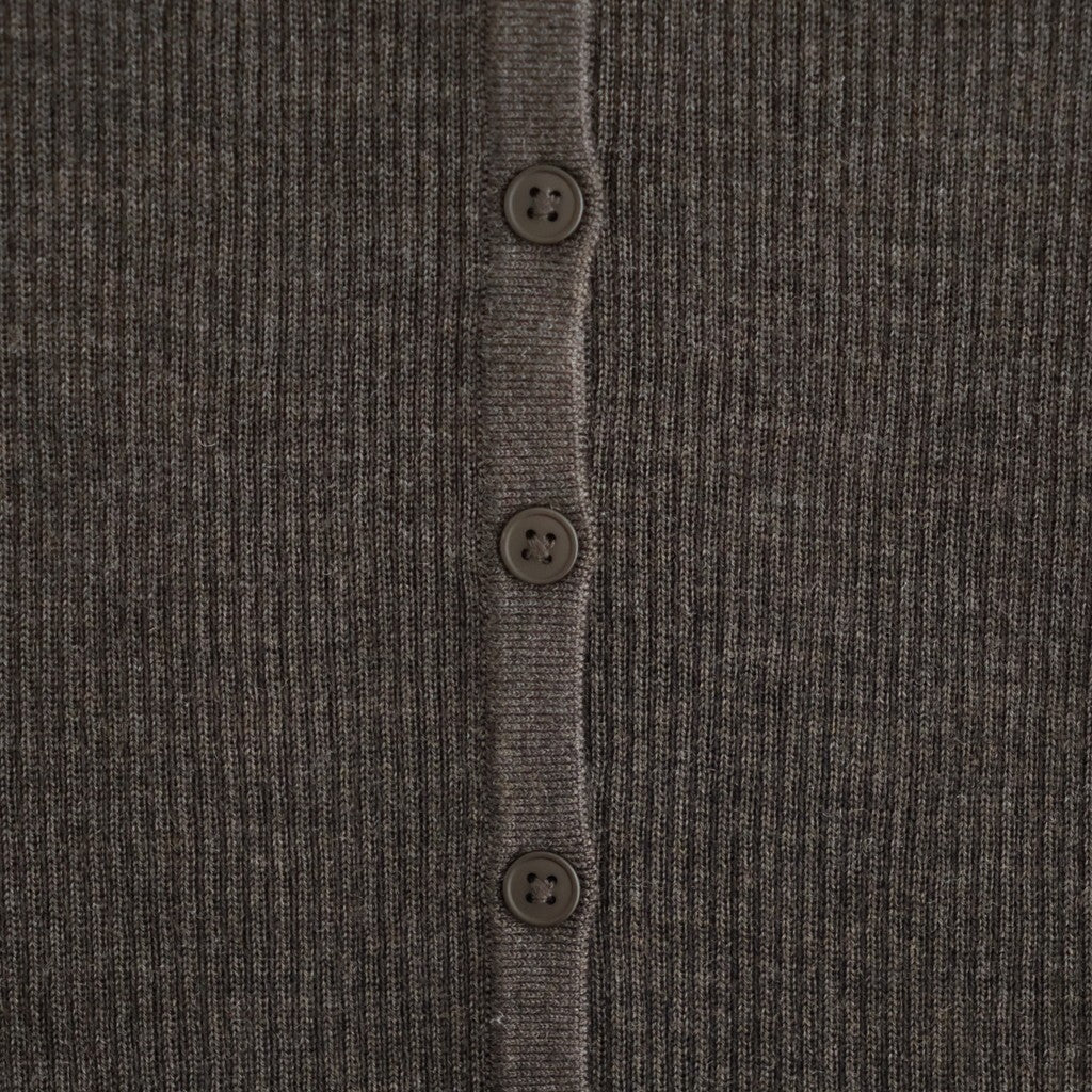 Silkwool Knit Cardigan #D/BRN [12620501]