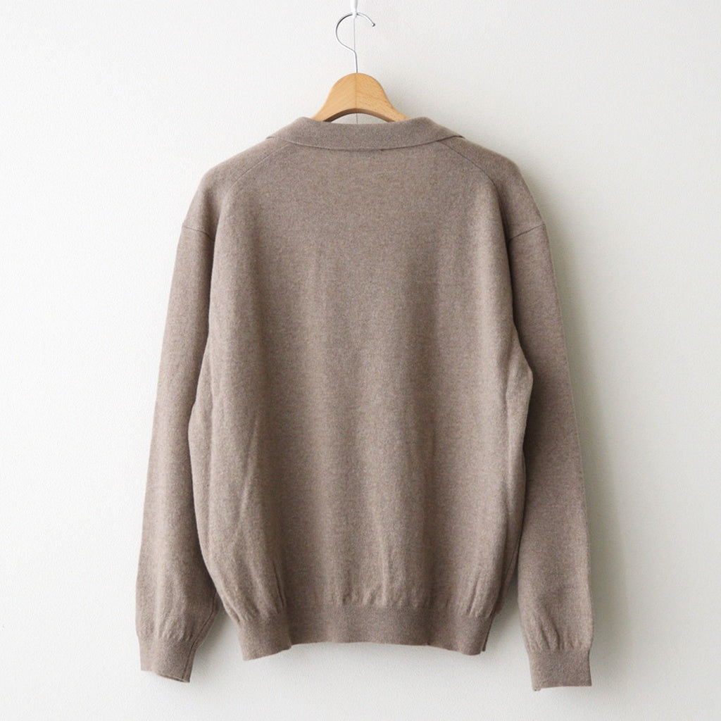 SUPER LIGHT WOOL SKIPPER POLO SWEATER #BEIGE [KRAGGW0803]
